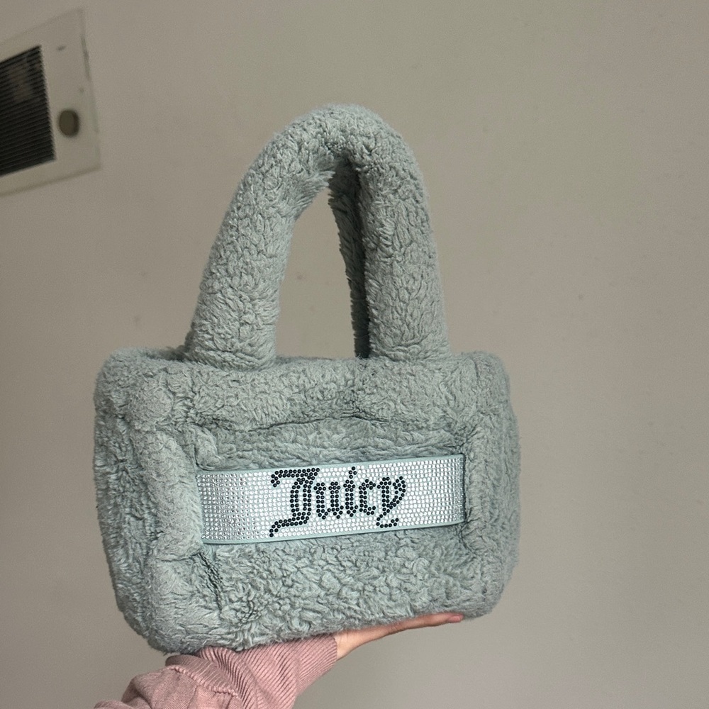Juicy Couture Plush Tote in Soft Green